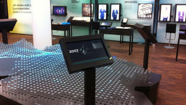 Touch Screen im Exponat